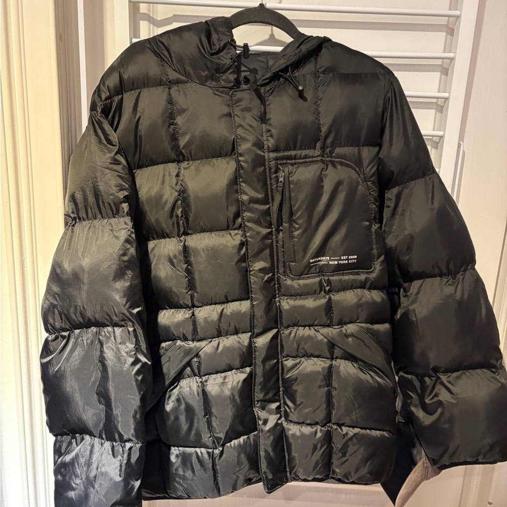 Saturdays NYC Momo Puffer Jacket in black